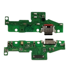 Шлейф для Motorola Moto G40 Fusion, коннектора зарядки, микрофона, с компонентами, High Copy