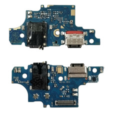 Шлейф для Motorola Moto G52, коннектора зарядки, микрофона, с компонентами, copy