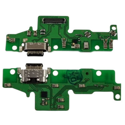 Шлейф для Motorola Moto G60S, конектора зарядки, мікрофона, з компонентами, High copy