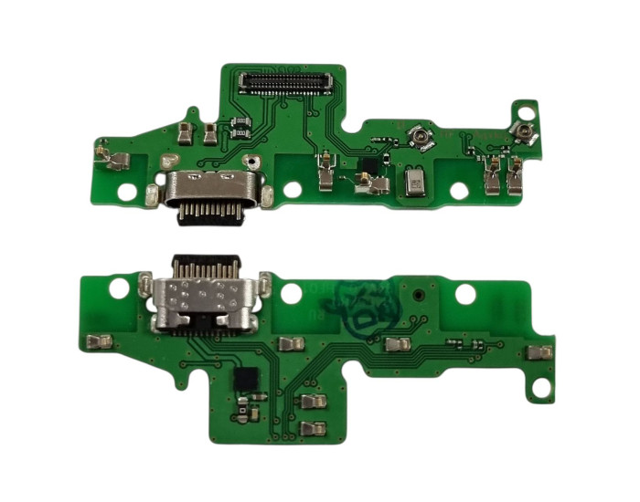 Шлейф для Motorola Moto G60S, конектора зарядки, мікрофона з компонентами, High copy