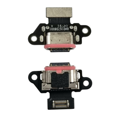 Шлейф для Motorola XT1900-7 Moto X4, конектора зарядки, мікрофона, з компонентами, High Copy