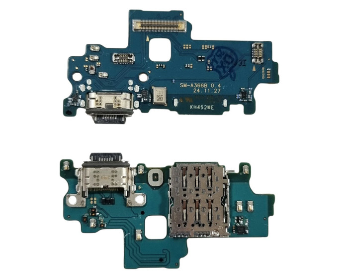 Шлейф для Samsung A366 Galaxy A36, коннектора зарядки, микрофона, оригинал