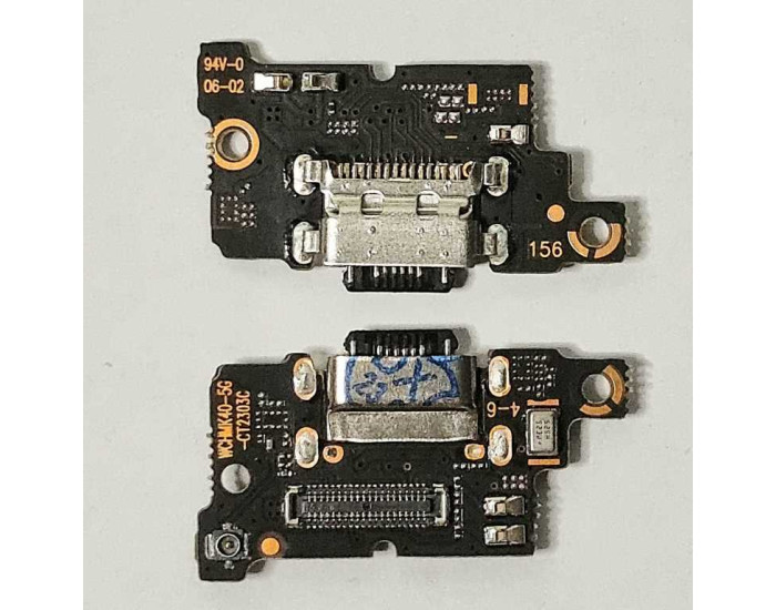 Шлейф для Xiaomi Poco F3/Mi 11i/Mi 11X Pro/Redmi K40, коннектора зарядки, с микрофоном, плата зарядки, High Copy