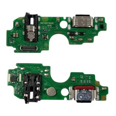 Шлейф для ZTE Blade A75, коннектора зарядки, микрофона, с компонентами, High Copy