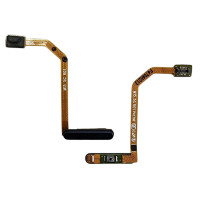 Шлейф для Samsung M15 5G с кнопкой включения, сканер отпечатка пальца, (Touch ID), черный