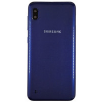 Задняя панель корпуса для Samsung A105/DS Galaxy A10, Blue со стеклом камеры