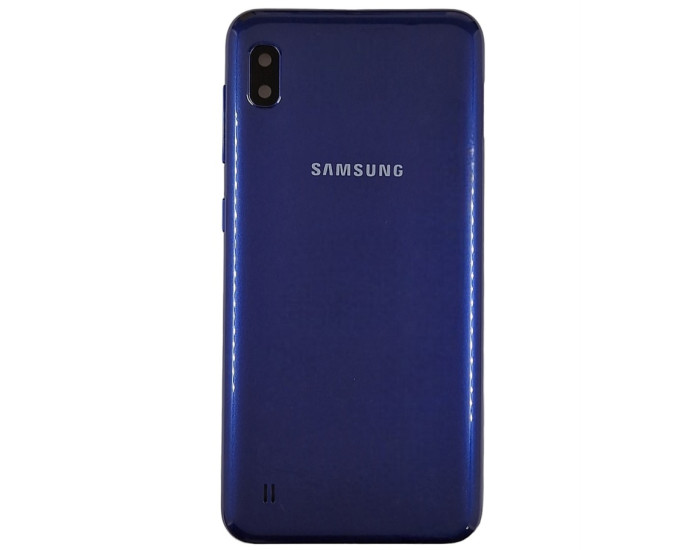 Задняя панель корпуса для Samsung A105/DS Galaxy A10, Blue со стеклом камеры
