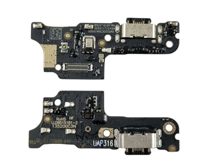 Шлейф для Xiaomi Redmi 14C, коннектора зарядки с микрофоном, High Copy