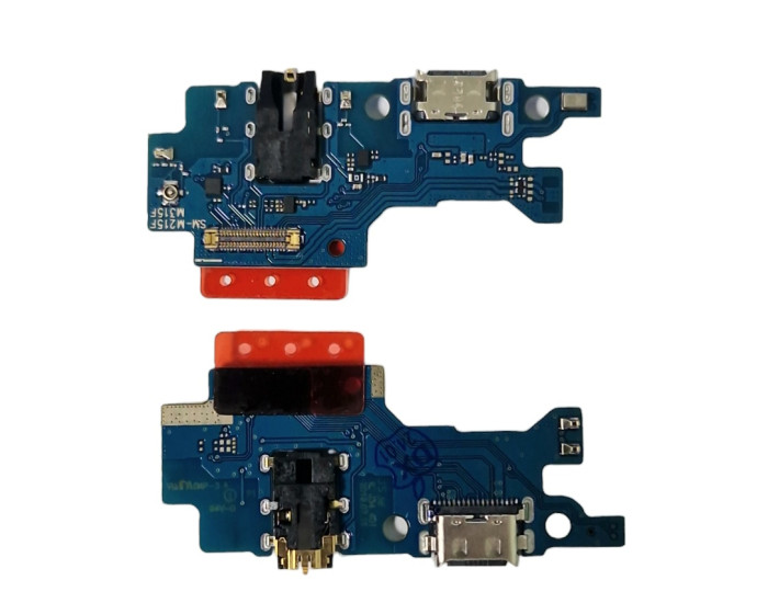 Шлейф для Samsung M215 M21 /M307 M30s /M315 M31, коннектора зарядки, конектора гарнитуры с микрофоном, High Copy