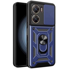 Чехол-силикон Camshield Serge Ring Magnet Xiaomi Poco X7 Pro Синий (Класс B)