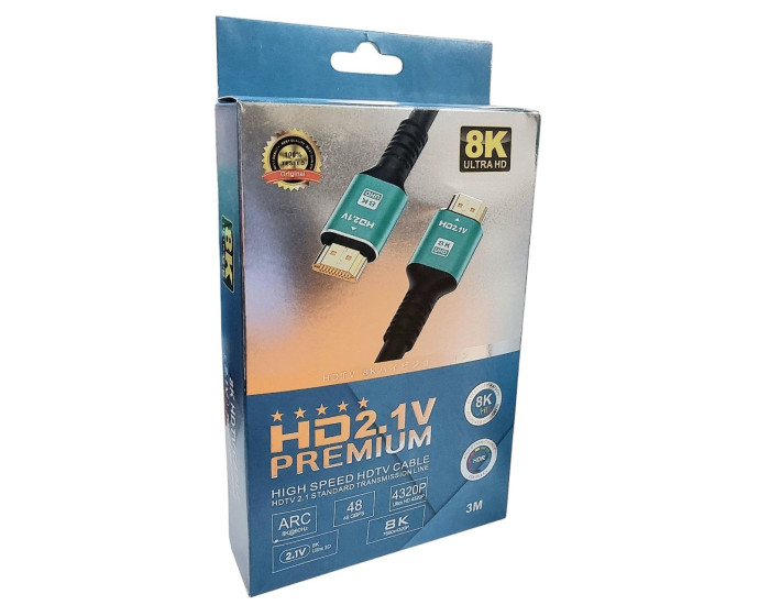 Кабель HDMI 2.1V (8K /3m) UHD