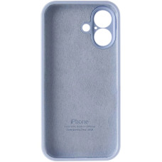 Чехол-силикон оригинал Full Camera Soft Matte iPhone 16, сиренево-голубой