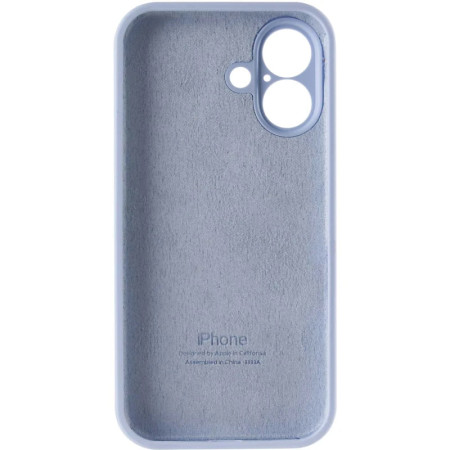 Чехол-силикон оригинал Full Soft Matte iPhone 16 сиренево голубой