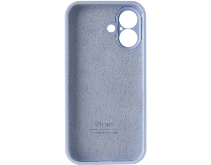 Чехол-силикон оригинал Full Camera Soft Matte iPhone 16, сиренево-голубой