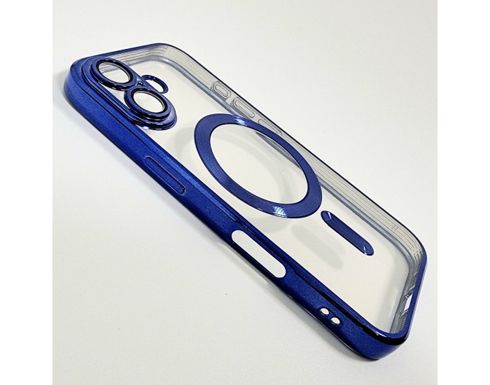 Чохол-силікон Shining Camera MagSafe iPhone 16, Темно-синій