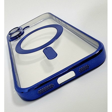 Чехол-силикон SHINING Camera MagSafe for iPhone 16 темно-синий