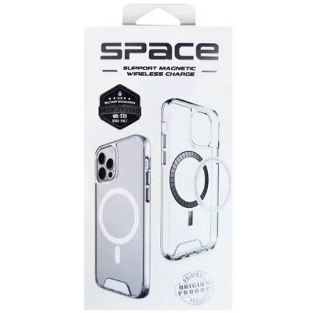 Чехол-силикон Space Case with MagSafe Apple iPhone 16e Прозрачный