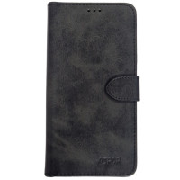 Чехол-книга Leather Folio New Samsung A35 (магнитная застежка) черный