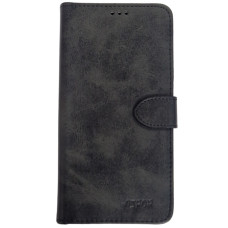 Чехол-книга Leather Folio New Samsung A35 (магнитная застежка) черный