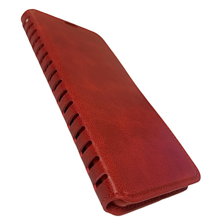 Чехол-книга Leather Folio Samsung A34 5G красный