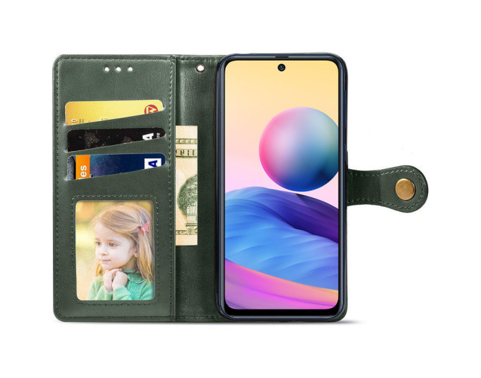 Чохол-книга шкіряний GETMAN Gallant Samsung Galaxy A35, Зелений