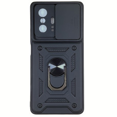 Чехол-Ударопрочный Camshield Serge Ring Xiaomi 11T / 11T Pro, Черный (Класс B)