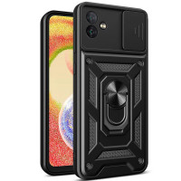 Чехол-Ударопрочный Camshield Serge Ring Camo Samsung Galaxy A04 (Черный / Black) (Класс А)