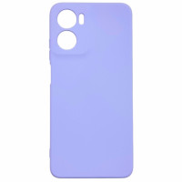 Чохол-силікон GETMAN Liquid Silk Full Camera для Motorola Moto G05 / E15 4G (Бузковий)