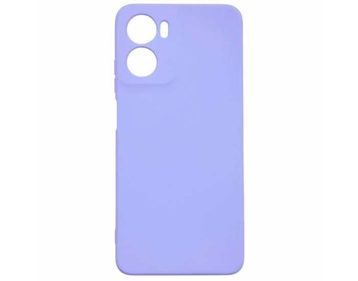 Чохол-силікон GETMAN Liquid Silk Full Camera для Motorola Moto G05 / E15 4G (Бузковий)