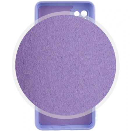 Чехол-силикон GETMAN Liquid Silk Full Camera для Motorola Moto G05 / E15 4G (Сиреневый)