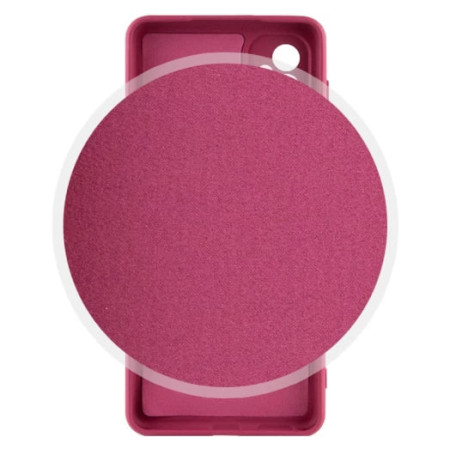Чехол-силикон GETMAN Liquid Silk Full Camera для Motorola Moto G05 / E15 4G (Марсала)