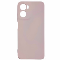 Чехол-силикон GETMAN Liquid Silk Full Camera для Motorola Moto G05 / E15 4G (Пастельно-розовый)
