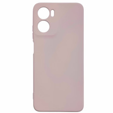 Чехол-силикон GETMAN Liquid Silk Full Camera для Motorola Moto G05 / E15 4G (Пастельно-розовый)