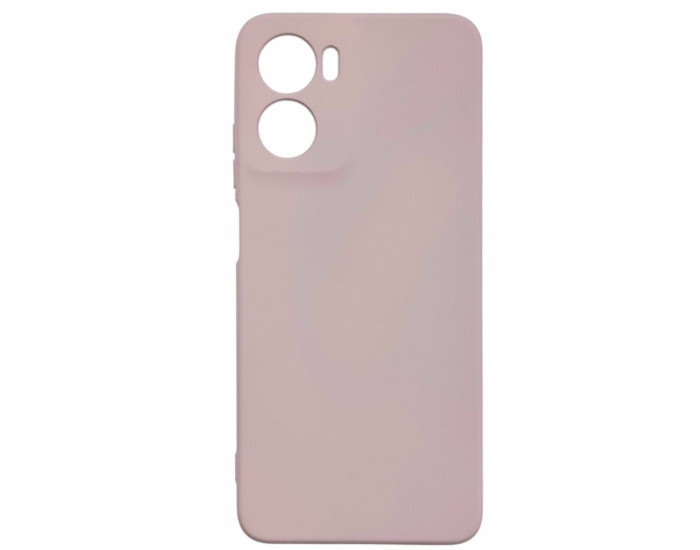 Чохол-силікон GETMAN Liquid Silk Full Camera для Motorola Moto G05 / E15 4G (Пастельно-рожевий)