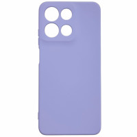 Чохол-силікон GETMAN Liquid Silk Full Camera для Motorola Moto G15 4G, (Бузковий)