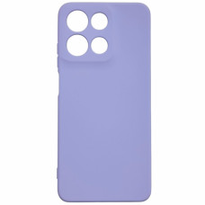 Чехол-силикон GETMAN Liquid Silk Full Camera для Motorola Moto G15 4G, (Сиреневый)