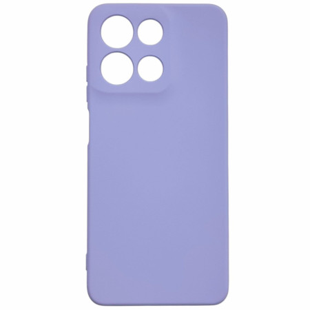 Чехол-силикон GETMAN Liquid Silk Full Camera для Motorola Moto G15 4G, (Сиреневый)
