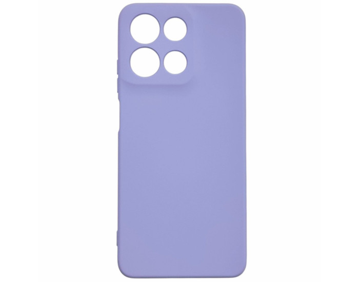 Чохол-силікон GETMAN Liquid Silk Full Camera для Motorola Moto G15 4G, (Бузковий)