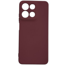 Чехол-силикон GETMAN Liquid Silk Full Camera для Motorola Moto G15 4G, (Марсала)