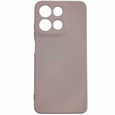 Чехол-силикон GETMAN Liquid Silk Full Camera для Motorola Moto G15 4G, (Пастельно-розовый)