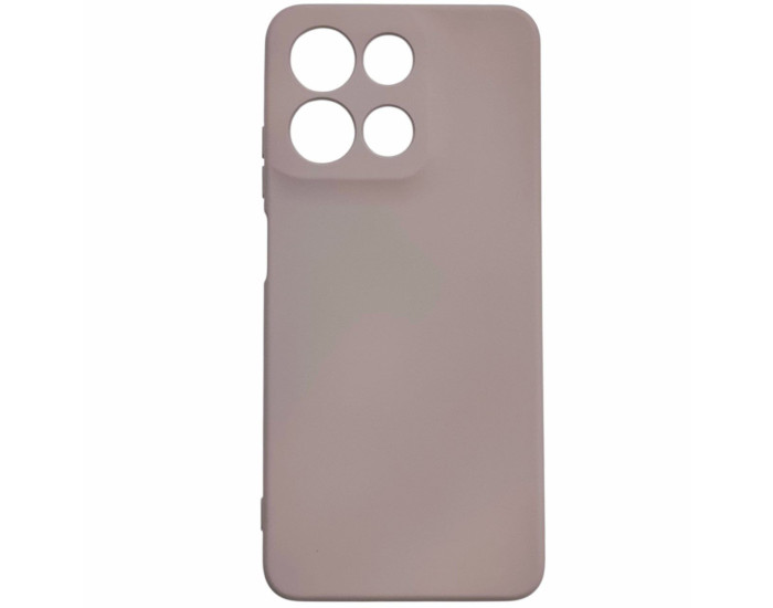 Чохол-силікон GETMAN Liquid Silk Full Camera для Motorola Moto G15 4G, (Пастельно-рожевий)