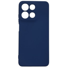 Чехол-силикон GETMAN Liquid Silk Full Camera для Motorola Moto G15 4G, (Темно-синий)