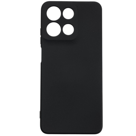 Чехол-силикон GETMAN Liquid Silk Full Camera для Motorola Moto G15 4G,  (Черный)