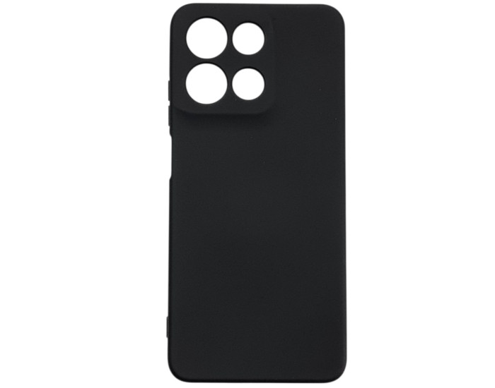 Чехол-силикон GETMAN Liquid Silk Full Camera для Motorola Moto G15 4G,  (Черный)