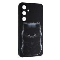 Чохол-силікон Fashion Mix 2025 для Samsung S24 FE- Black Cat
