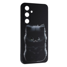 Чехол-силикон Fashion Mix 2025 для Samsung S24 FE- Black Cat