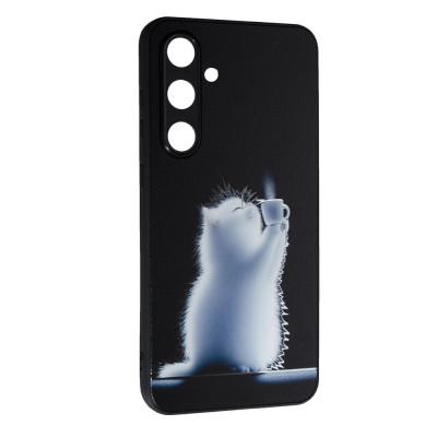 Чохол-силікон Fashion Mix 2025 для Samsung S24 FE- White Cat