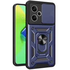 Чехол-Ударопрочный Camshield Serge Ring Xiaomi Redmi 12 / Poco M6 Pro 5G, Синий