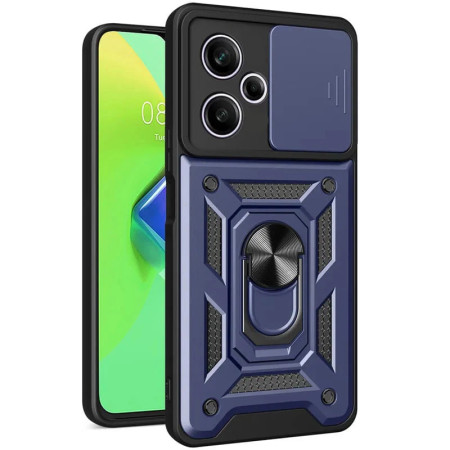 Чехол-Ударопрочный Camshield Serge Ring Xiaomi Redmi 12 / Poco M6 Pro 5G, Синий