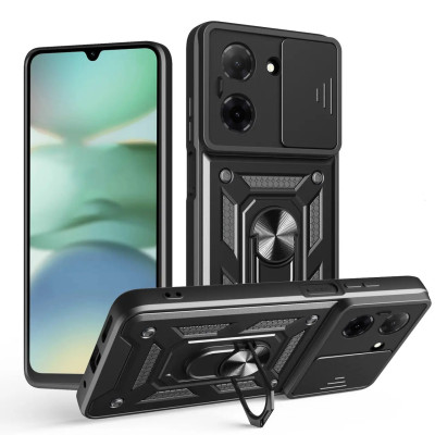 Чехол-Ударопрочный Camshield Serge Ring Xiaomi Redmi A5, Черный